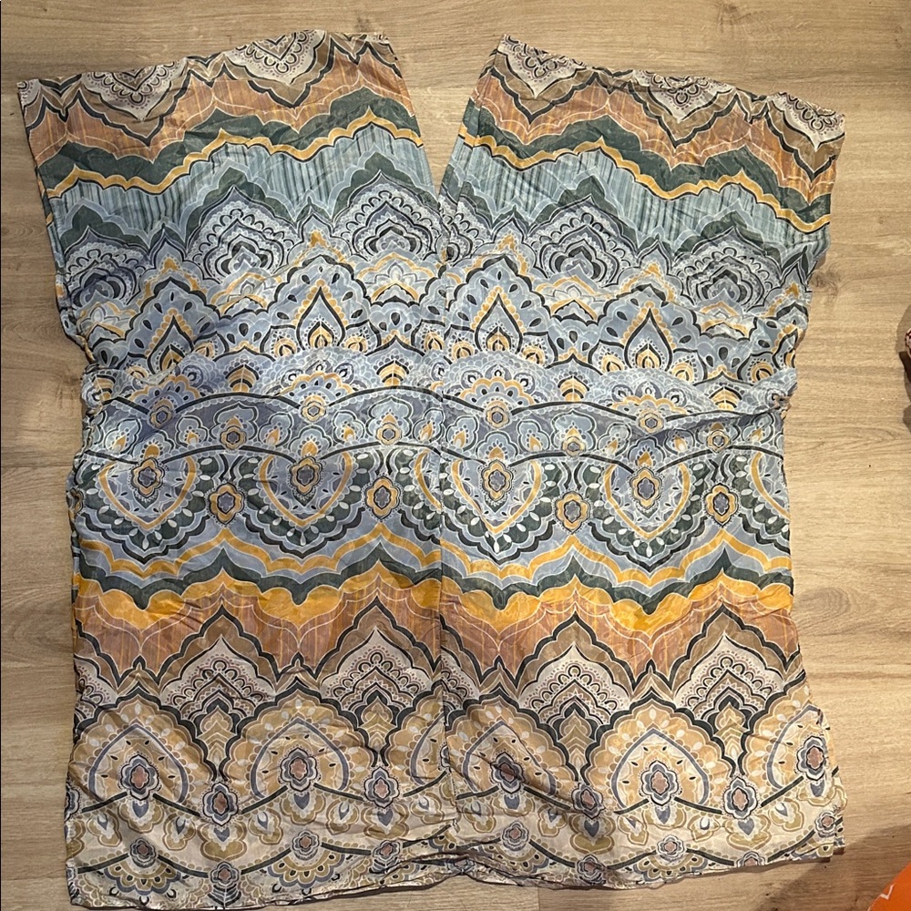 Bohemian Patterned Swim Coverup